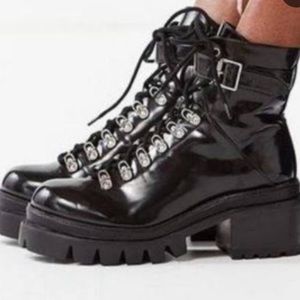 Jeffrey Cambell Combat Booties Size 8